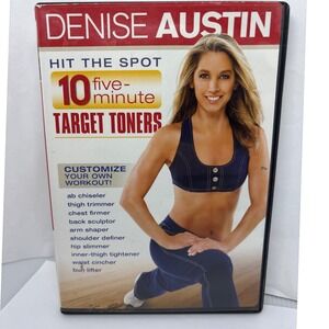 Denise Austin Hit the Spot 10 Five-Minute‎ Target Toners Workout Exercise DVD